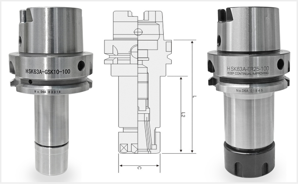HSK刀柄型號規格尺寸圖片下載