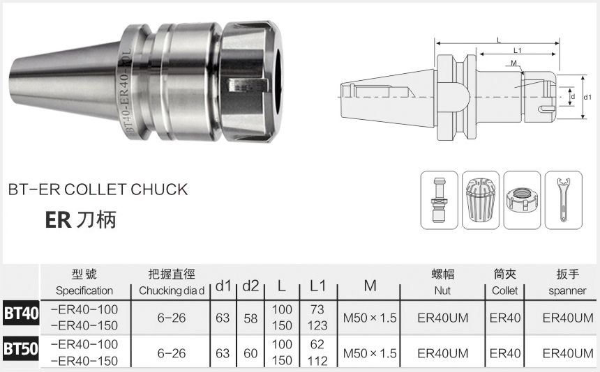 er40刀柄規格尺寸圖